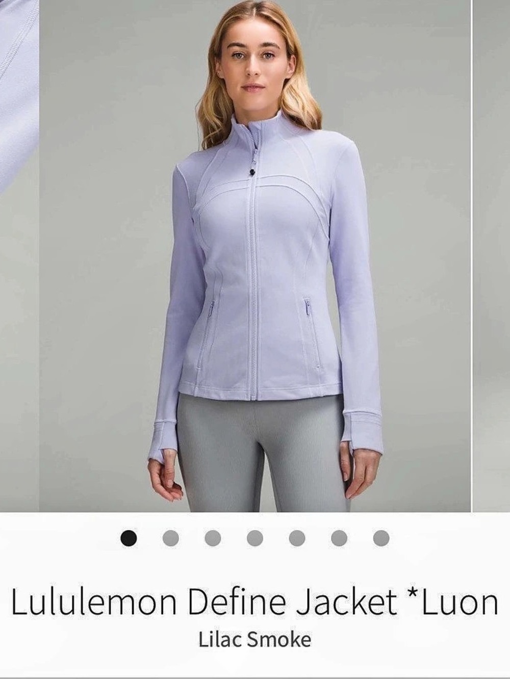 lululemon Define Jacket *Luon Lilac Smoke - 8